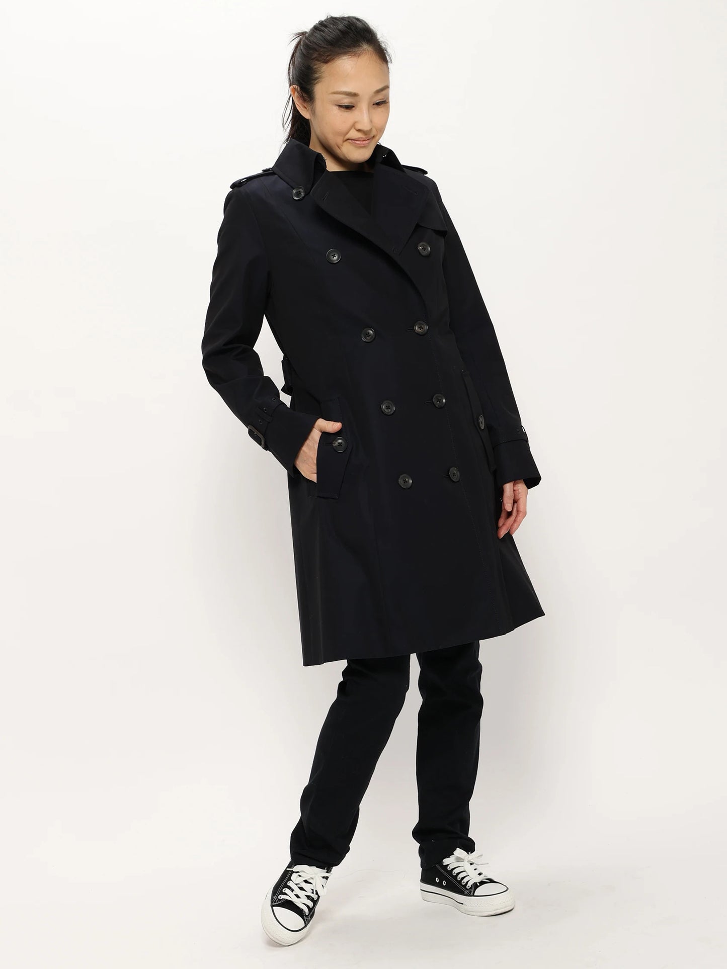 コットンギャバジントレンチコート