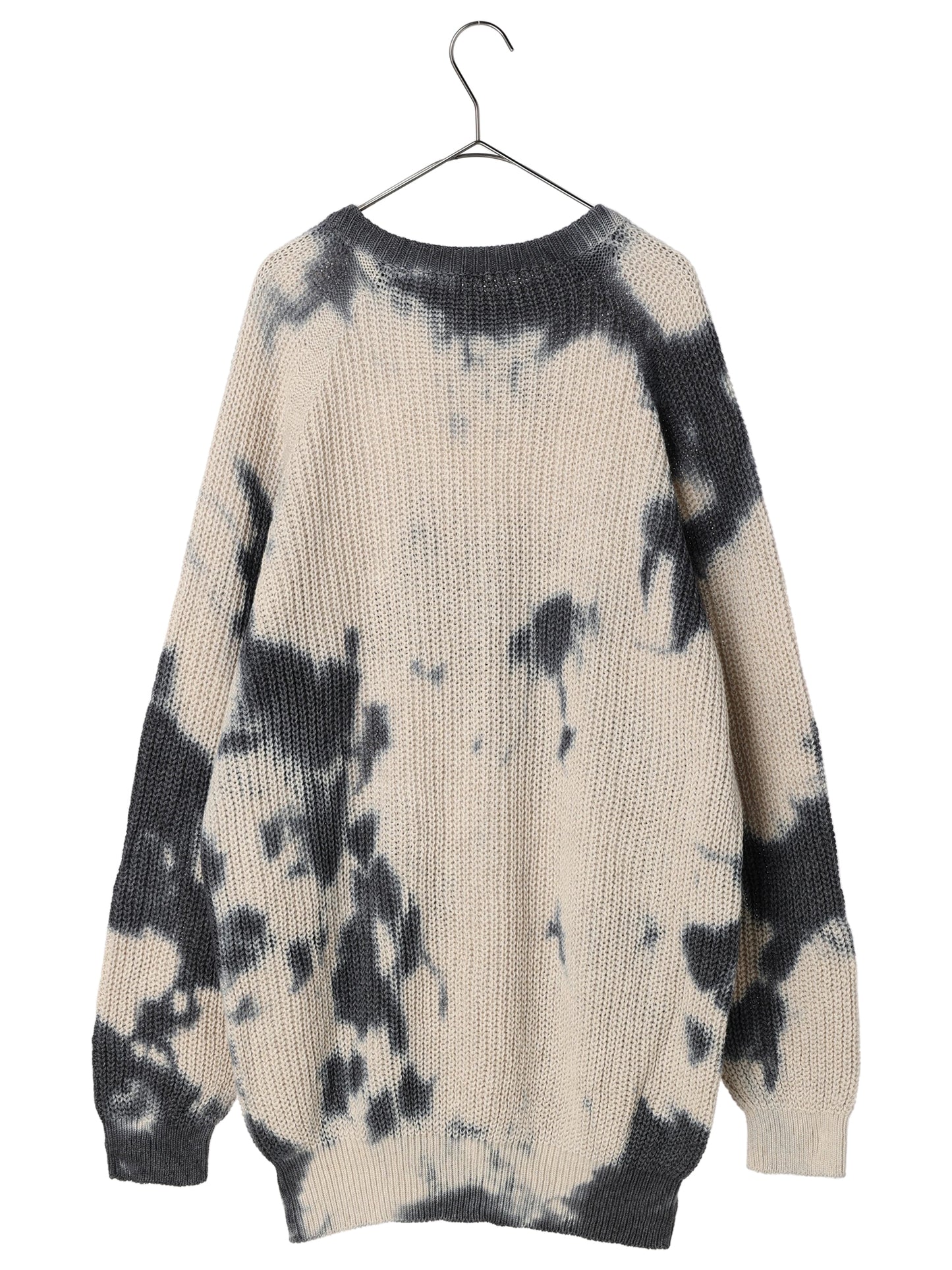 【MENS】畦編み斑染めプルオーバー