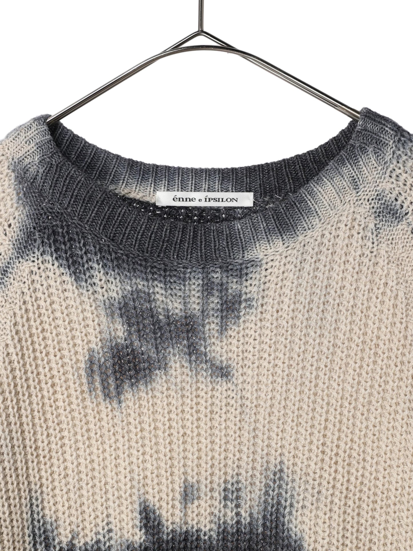 【MENS】畦編み斑染めプルオーバー