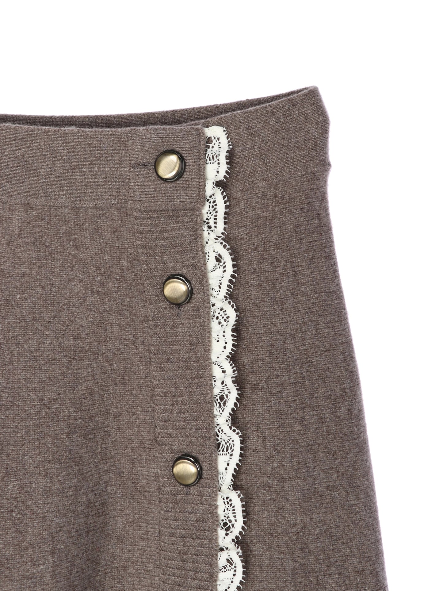 ハーフミラノニットスカート