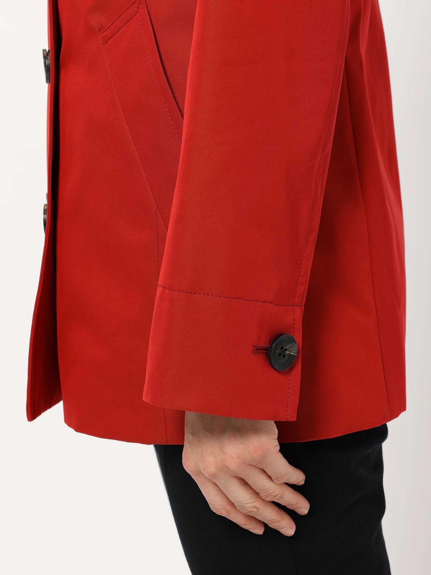 コットンギャバジンピーコート