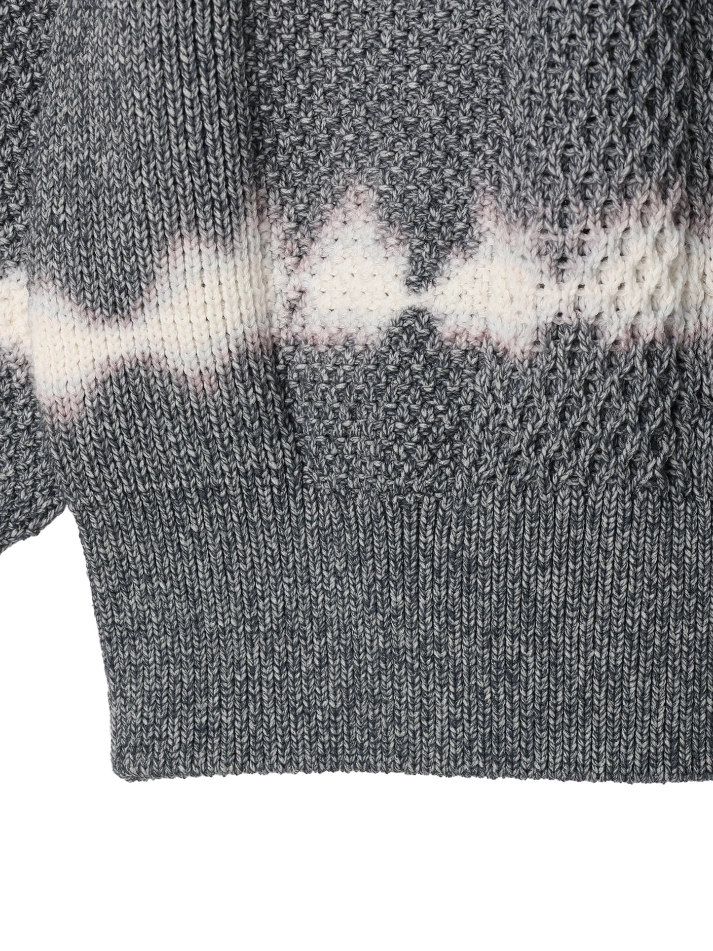 【MENS】絞り染めケーブルプルオーバー