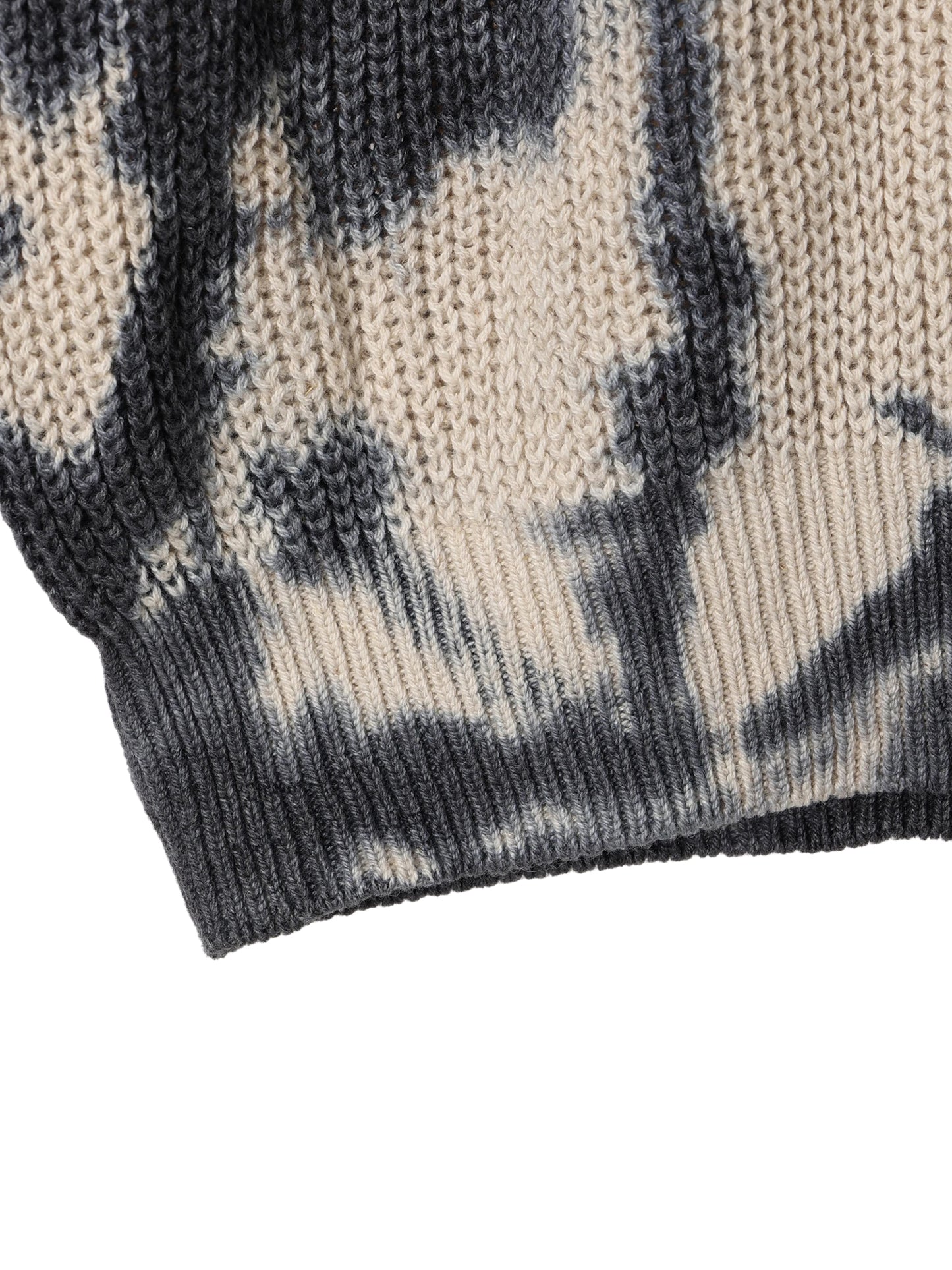 【MENS】畦編み斑染めプルオーバー