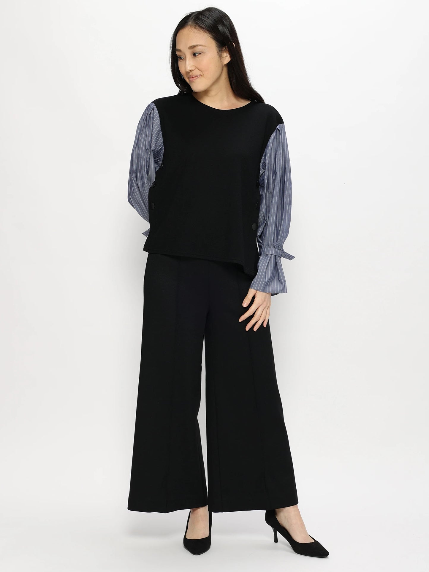 ワイドニットパンツ