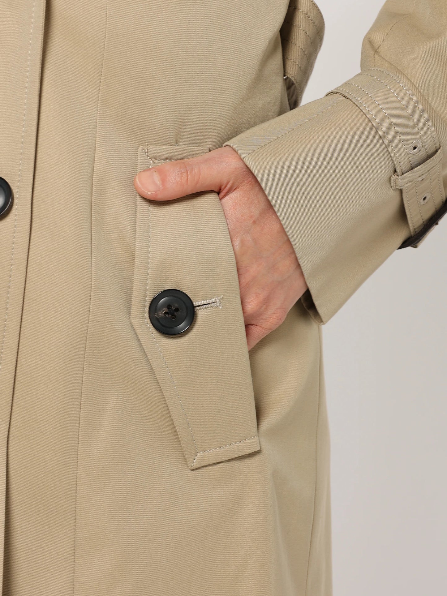 コットンギャバジントレンチコート