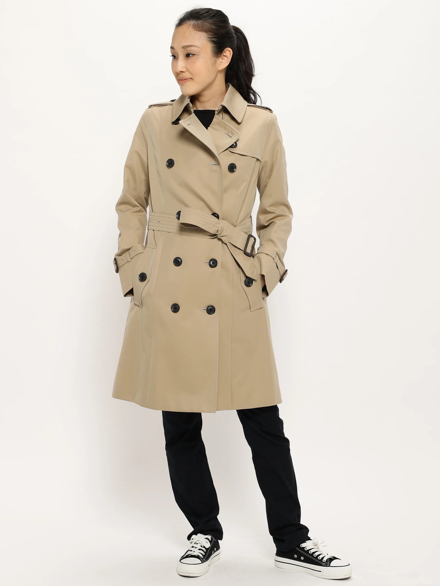 コットンギャバジントレンチコート