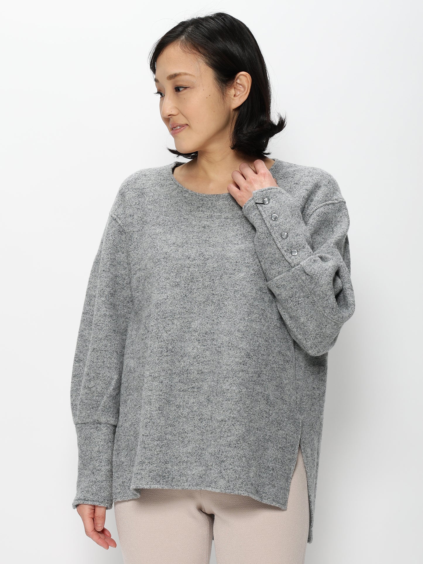 縮絨クループルオーバー