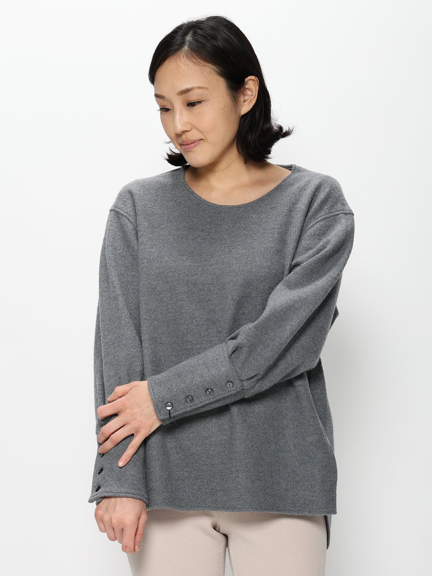 縮絨クループルオーバー