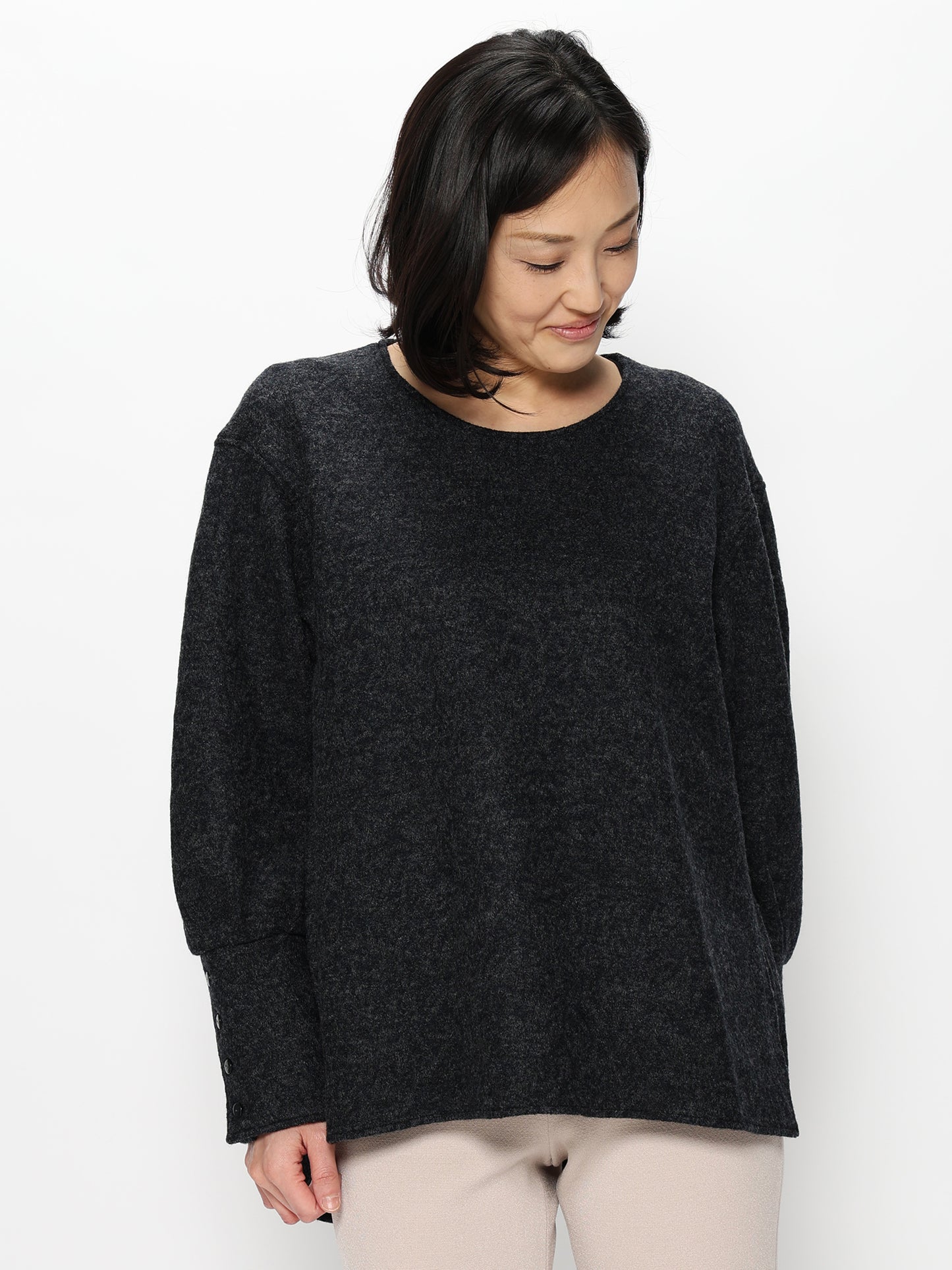 縮絨クループルオーバー