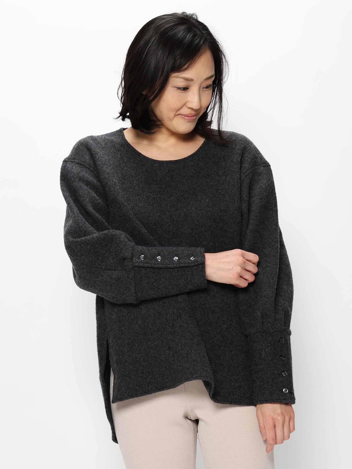 縮絨クループルオーバー