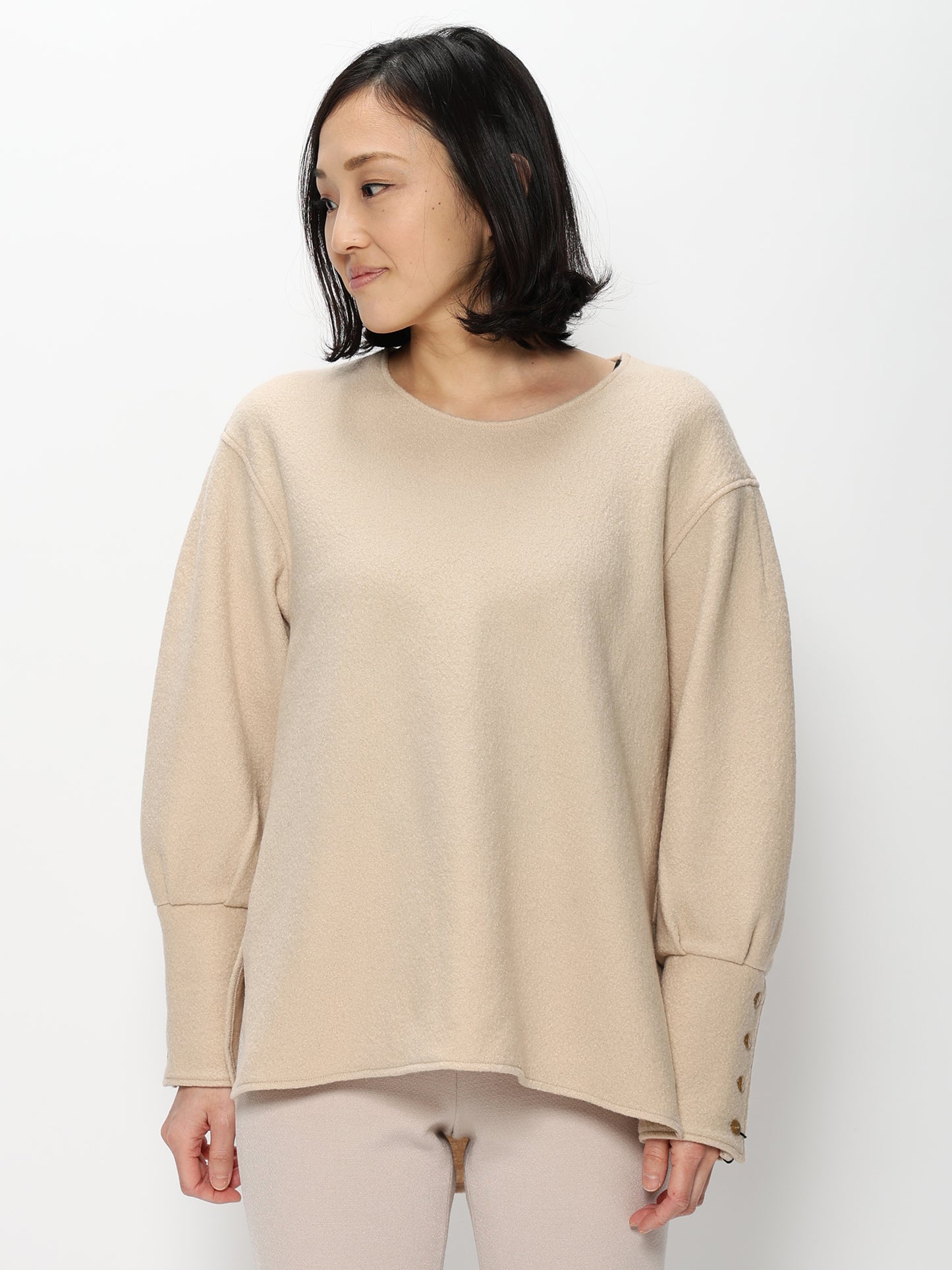 縮絨クループルオーバー