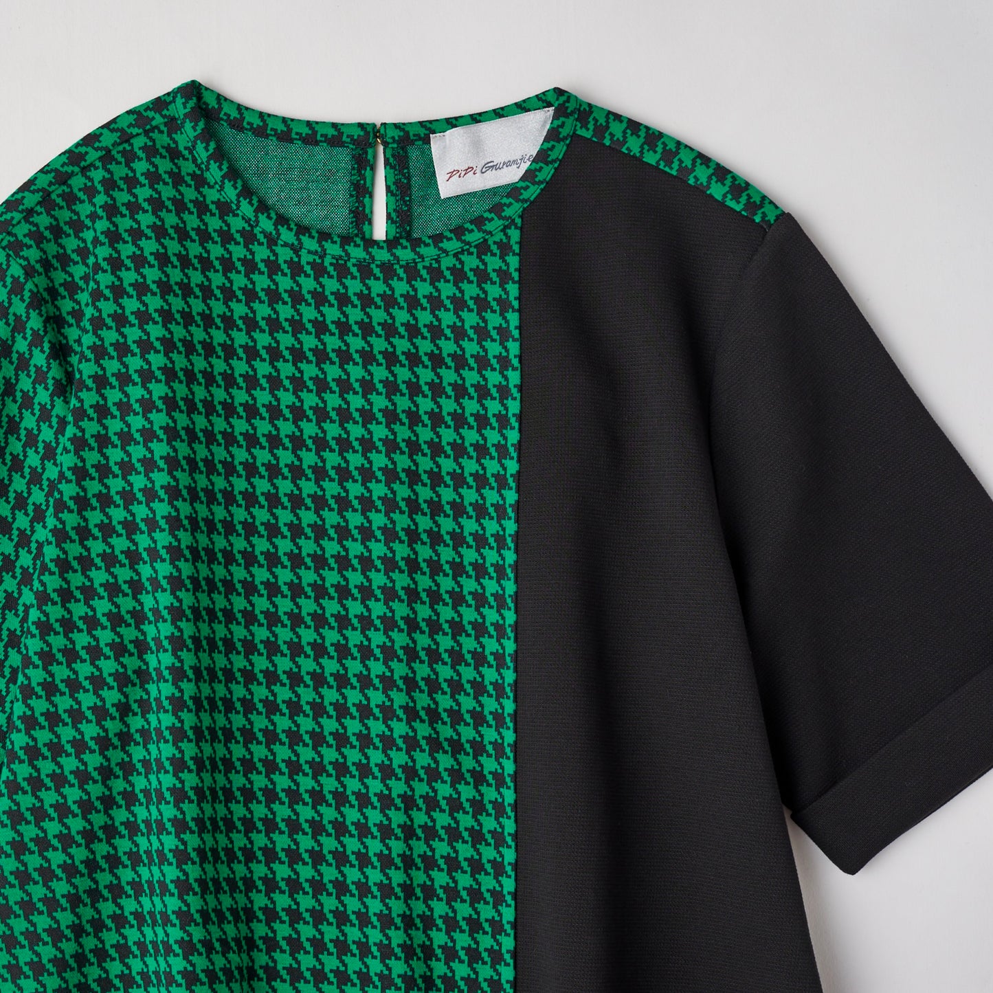 DiDi Guranjie 千鳥柄 コクーンワンピース