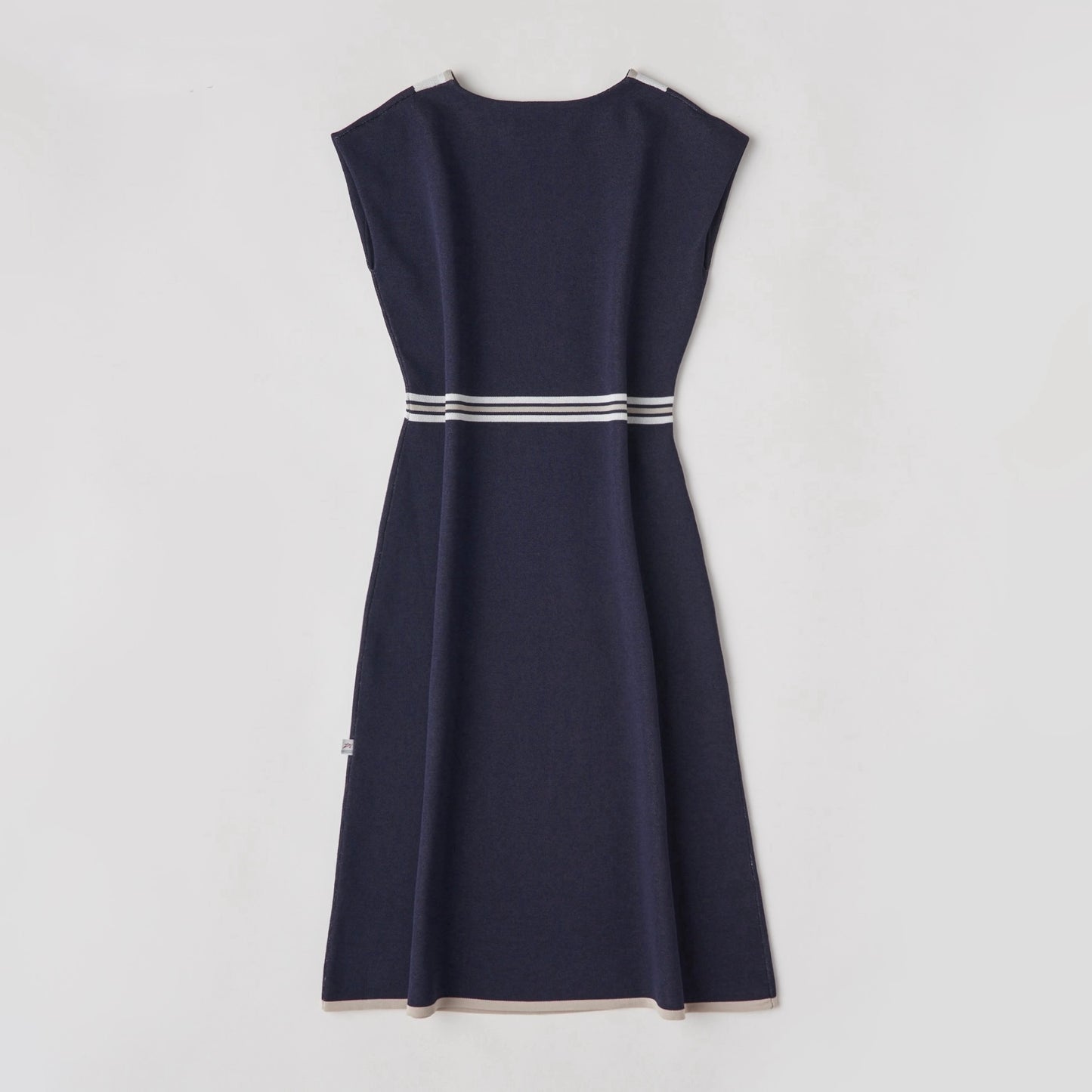 DiDi Guranjie バイカラーラインジャガードワンピース