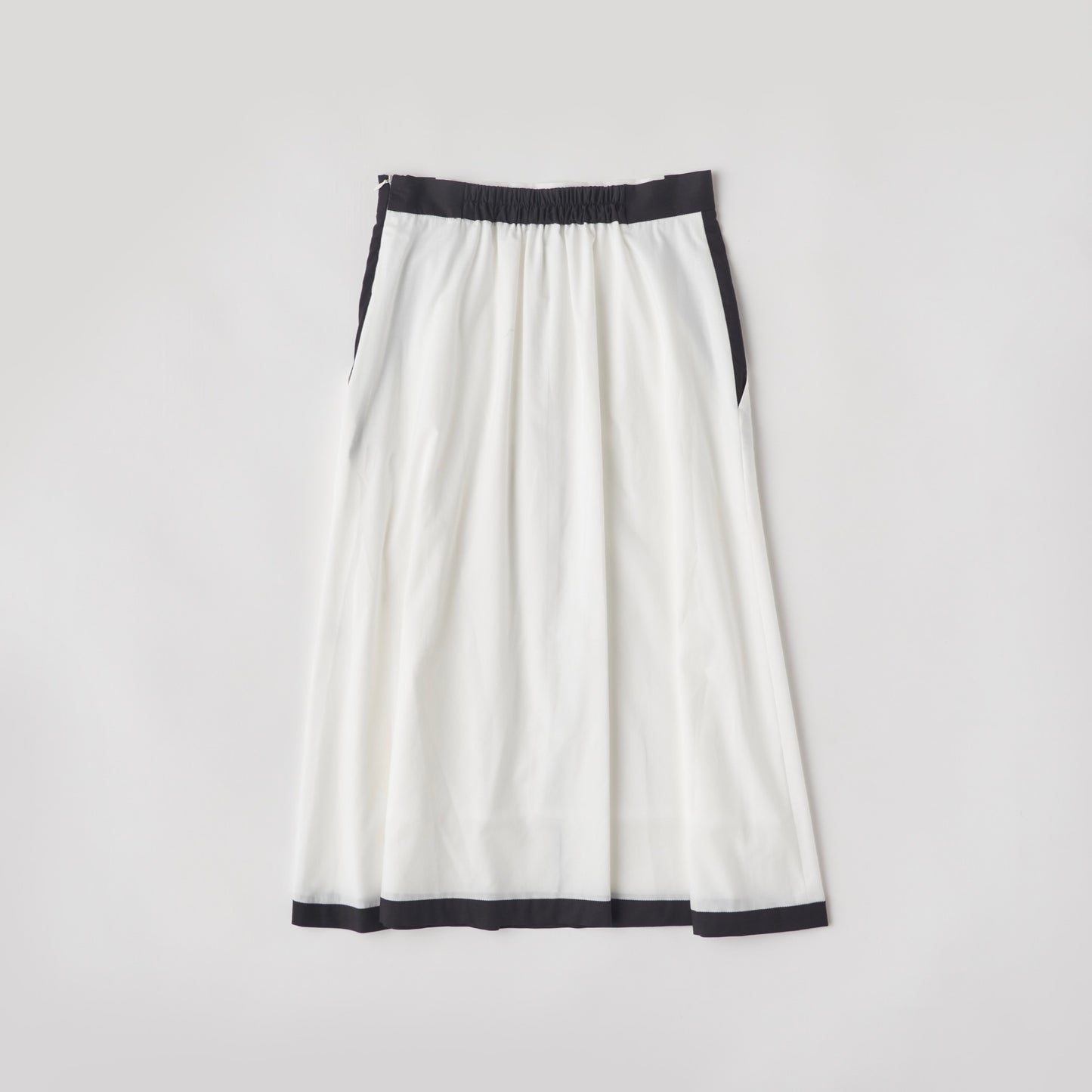 DiDi Guranjie ボタン付き 配色ラインスカート