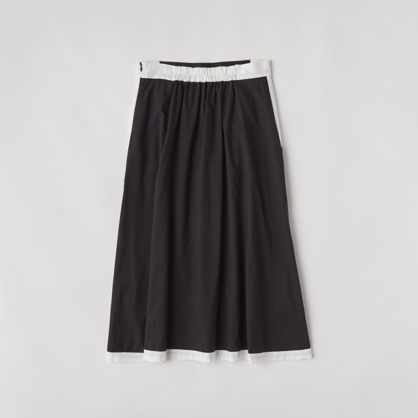 DiDi Guranjie ボタン付き 配色ラインスカート